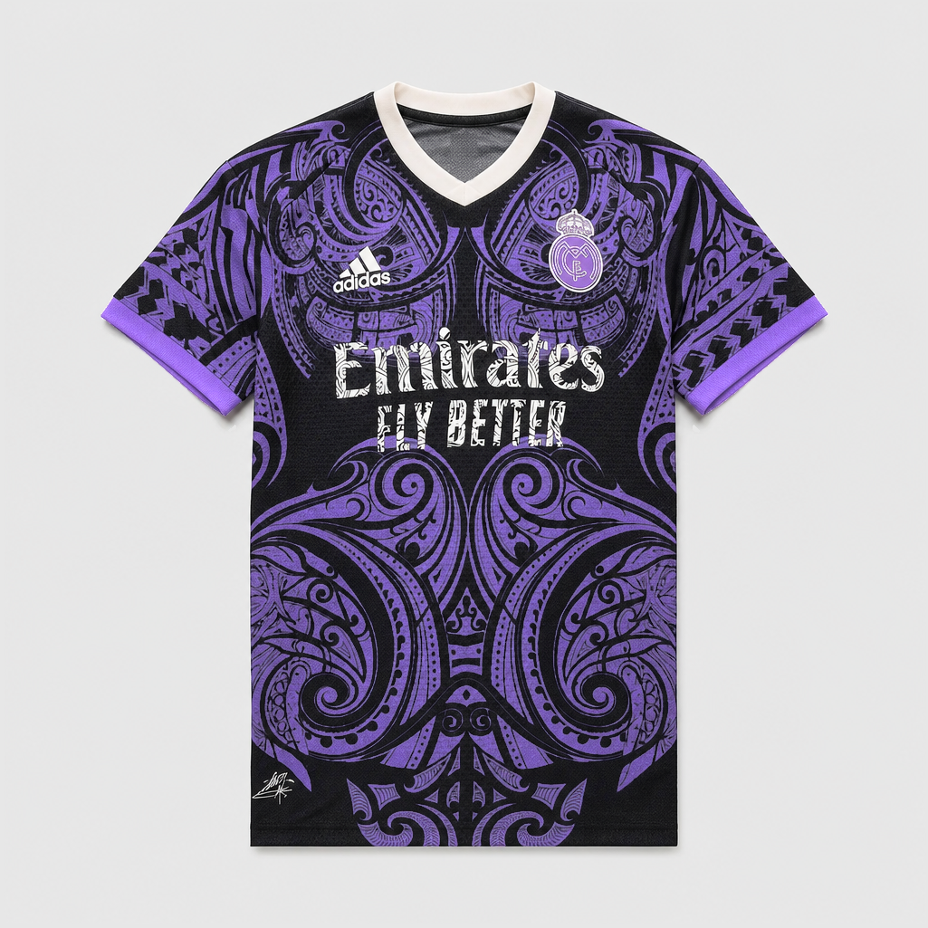 Real Madrid 26/27 Tribal Purple Special Edition Jersey - Player Version - 1