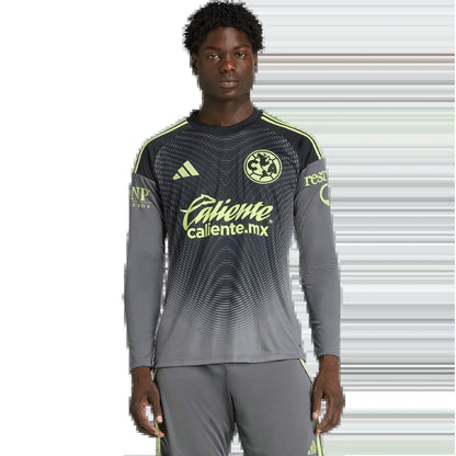 Club America 25/26 Goalkeeper Jersey - Grey - Long Sleeve - 3