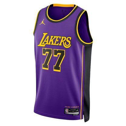 Luka Don��i�� - Los Angeles Lakers Statement Edition 2024 NBA Jersey - Purple - Unisex