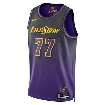 Luka Don��i�� - Los Angeles Lakers City Edition 2024 NBA Jersey - Purple - Unisex