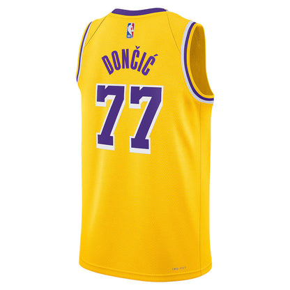 Luka Don��i�� - Los Angeles Lakers Icon Edition 2024 NBA Jersey - Gold - Unisex