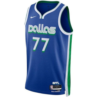 Luka Don��i�� - Dallas Mavericks Unisex 2023 NBA Jersey - City Edition - Blue